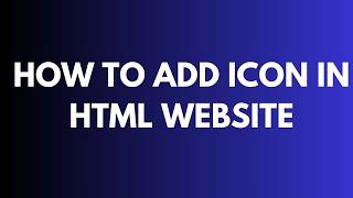 how to add icon font awesome icon in html