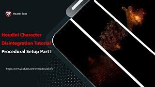 Houdini Character Disintegration Tutorial | Procedural Setup | Part 1 |