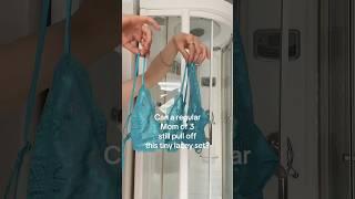 Transparent see through lingerie try on haul #reels #blonde #tiktok