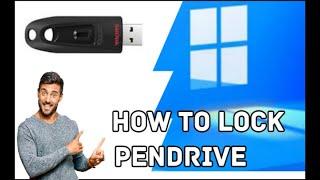 How to set Password on Pen Drive in window 11,10 ? Hindi Tutorial