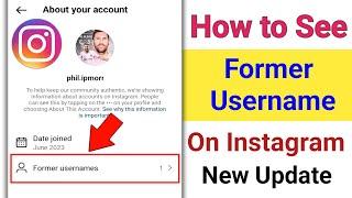 How to See Your Former Usernames On Instagram | See Old Usernames On Instagram (New Update 2024)