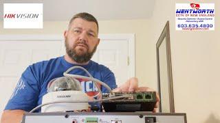 Networking a Hikvision IP Camera to NVR Using A External PoE Switch