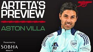 PRESS CONFERENCE | Arteta previews Aston Villa | Transfers, away form & more | Premier League