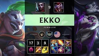 Ekko Jungle vs Shaco: Triple Kill, Dominating - NA Challenger Patch 14.24