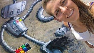 I Attempt a 9 Foot Chalk Mural