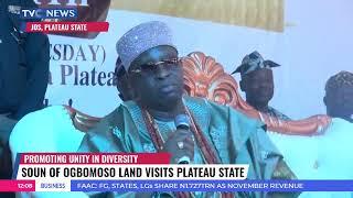 Soun Of Ogbomoso Visits Plateau State Wants Yoruba Nation To Promote Peace