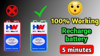 How to charge 9Volt battery|Charge 9v battery at home|Rechargeable 9v Battery @Electronicsproject99