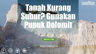 Tanah Kurang Subur? Gunakan Pupuk Dolomit