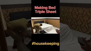 Triple Sheet Bedding #housekeeping