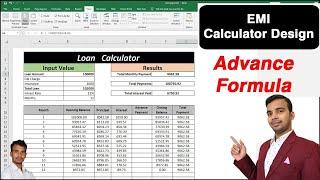 EMI loan calculator excel reducing balance sheet design with statement in Ms Excel