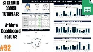 Google Sheets Athlete Dashboard | Part 3 | Team & Positional Averages