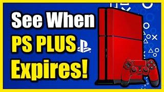 How to See When PS Plus Membership Expires on PS4 Account (Easy Tutorial)