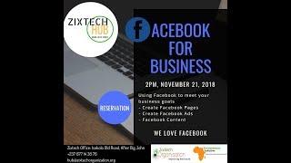 Facebook for Businesstraining by Paul Mbua Powered by ZuxtechHUB