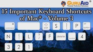 15 Important Keyboard Shortcuts of Mac® OS X™ Volume 3 - GuruAid