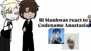 Bl Manhwas react to Codename Anastasia || ESP/ENG || #boyslove || 