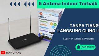 5 REKOMENDASI ANTENA TV DIGITAL INDOOR TERBAIK! Tanpa Tiang, Langsung Cling!