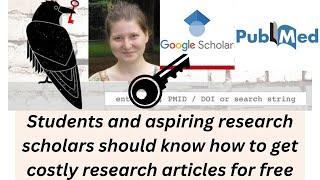 How to use Sci Hub to download costly research articles from Google scholar & Pub med #free #access