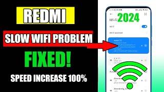 REDMI SLOW WIFI SPEED PROBLEM SOLUTION | How to increase Wi-Fi Speed in Redmi Xiaomi Phones