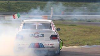 EPIC! Ford Escort RS Cosworth Drifting - Livrea Martini Racing Replica