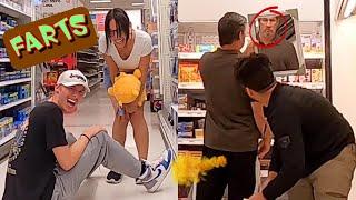 FARTING with "MIRROR EYE CONTACT"  Funny Fart Prank! 