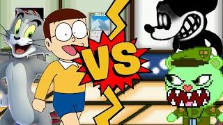 M.U.G.E.N. Battles | Nobita Nobi/Tom Cat vs Flippy/Suicide Mouse