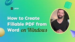 How to Create Fillable PDF from Word on Windows