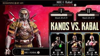 MK Mobile. Destroying Kabal Elder Challenge with Weak Kano Team. Klassic Kano is INSANE!