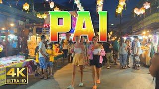 Pai Thailand 2022 4K Video Walking Tour: Hippie Town in The Northern Part of Thailand!