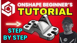 Onshape Beginner's TUTORIAL - Step-By-Step - with TooTallToby