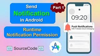 How to send notifications in Android Studio using Firebase | Runtime notifications permission -Part1