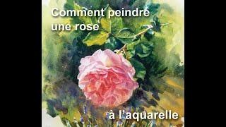 Comment peindre une rose à l'aquarelle. Cours en deux parties. Partie 1.