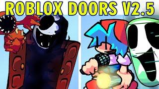 Roblox Doors V2.5 Update VS Friday Night Funkin + Minecraft Covers (FNF MOD)