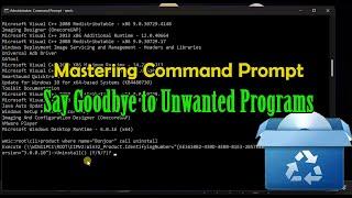 How to Force uninstall Programs Using CMD on Windows 11