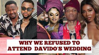 Hidden Reason Why These 10 Nigerian Celebrities Snubbed Davido And Chioma’s Wedding #davido #chioma