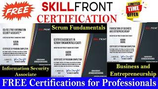 Get FREE Certification on Information Security, Business and Entrepreneurship and Scrum Fundamentals