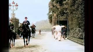 Булонский лес Прогулка по парку  1900г  Париж   #кинохроника #париж