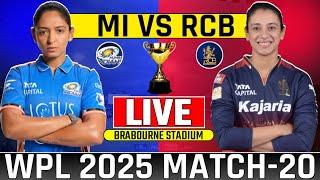 Live Mumbai Indians vs Royal Challengers Bangalore Match-20 | Wpl Live Cricket Match | Rcbw vs Miw