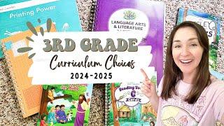 3rd Grade Curriculum Choices for the 2024-2025 School Year