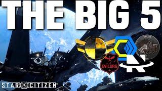 The 5 Biggest Orgs in Star Citizen #starcitizen #community #orgs