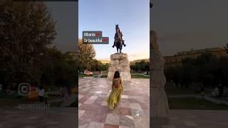 Skanderberg Square, Tirana️ #travel #bongbisht #tirana #albania #bongbisht #youtubeshorts #shorts