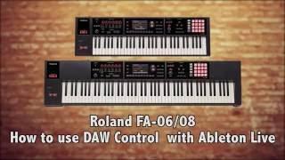 Roland FA-06/08 - How to use DAW Control with Ableton Live