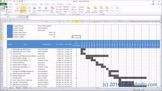 How to Create a Basic Excel Gantt Chart with Dynamic Task Bar