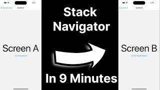 How to Navigate Between Two Screens in React Native (React Navigation Tutorial)