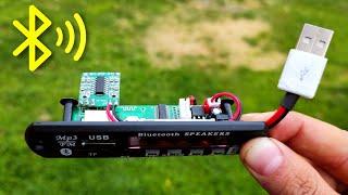 Super Bass Amplifier Using PAM8403 module With MP3 Bluetooth | how to make bluetooth speaker