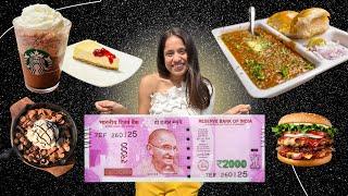 Living on Rs 2000 for 25 Hours  | Eating Only One Shape Food | @sosaute