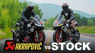 Akrapovic Race vs. Stock Exhaust - Aprilia RS660