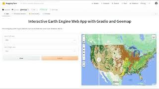 Developing interactive web apps with gradio and geemap