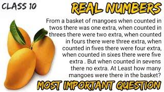 From a basket of mangoes when counted in twos there was one extra, when counted in threes there were