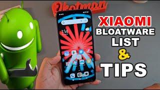 XIAOMI TRICKS & REDMI 12C BLOATWARE LIST