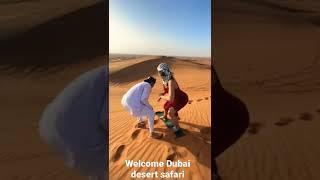 welcome Dubai desert safari eagle tour 